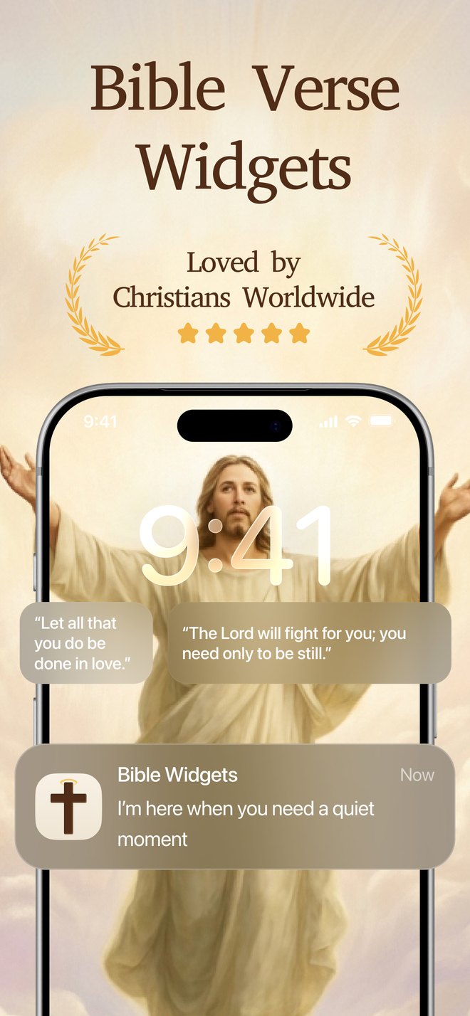 Bible verse widgets on the iPhone Lock Screen